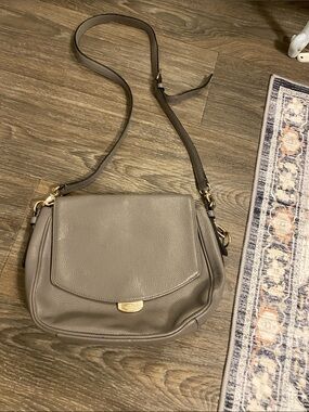 Kate Spade taupe Leather Crossbody Shoulder Bag